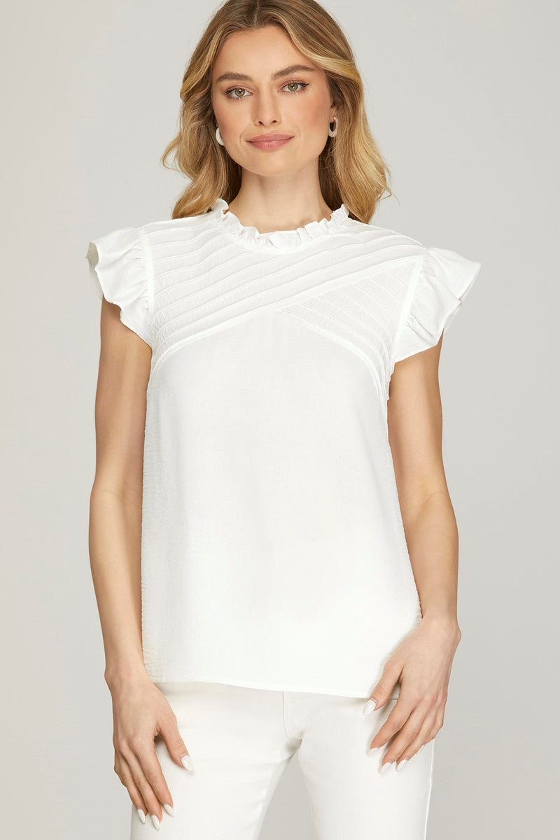 Pintuck Top