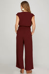 Wine Jumpsuit