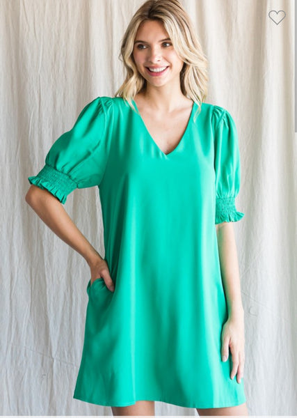 Emerald V Dress