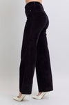 Black Corduroy Wide Leg