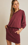 Burgundy Bubble Hem Set