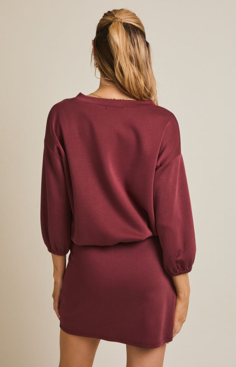 Burgundy Bubble Hem Set
