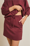 Burgundy Bubble Hem Set