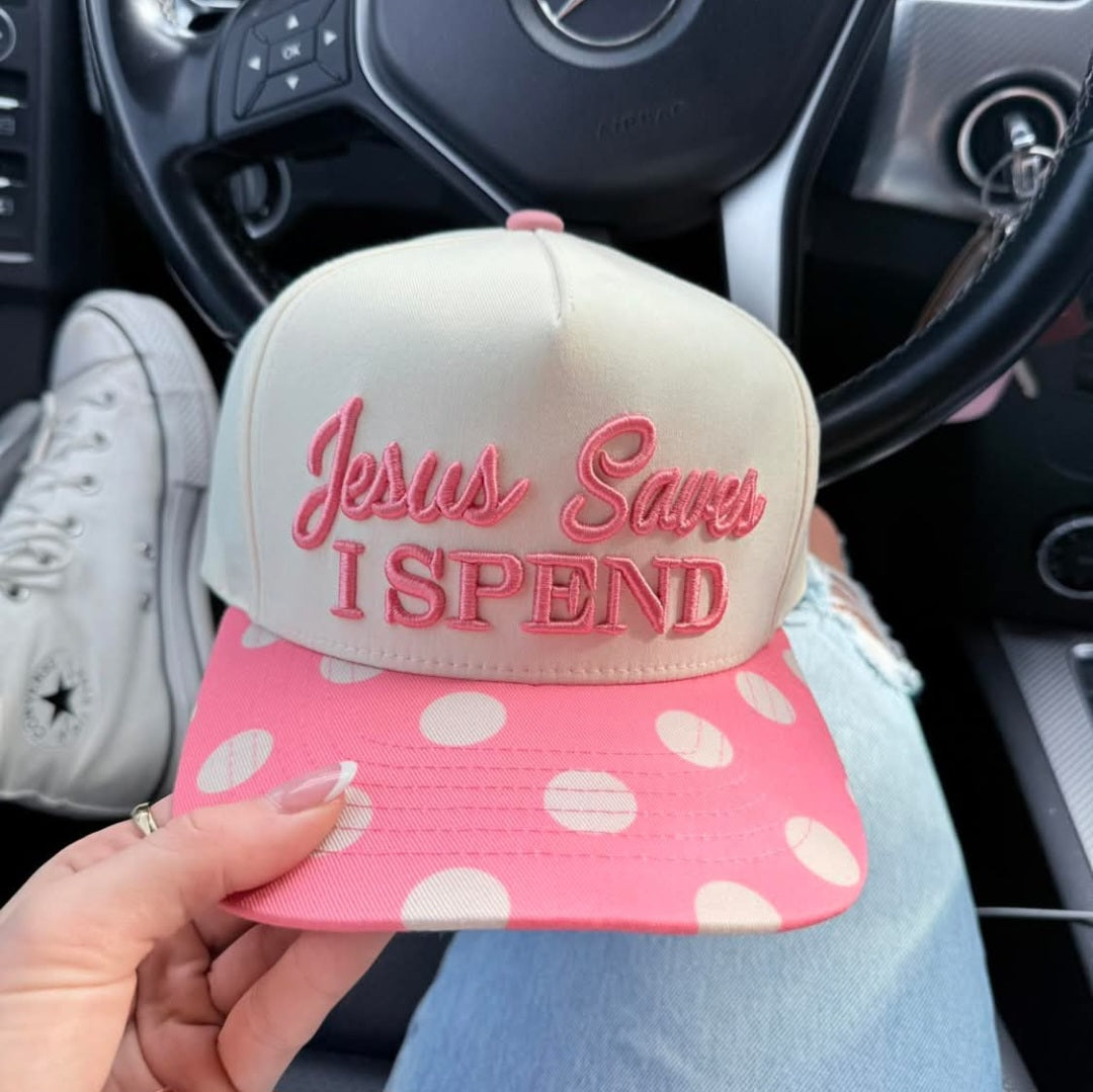 Jesus Saves I Spend Hat
