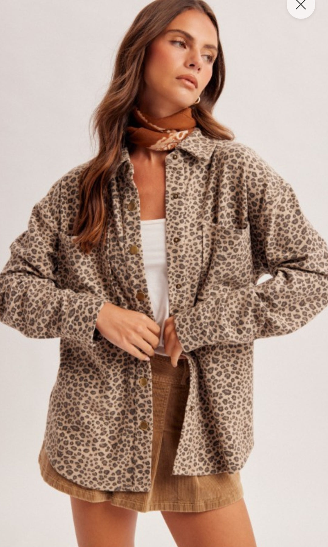 Leopard Brushed Shacket