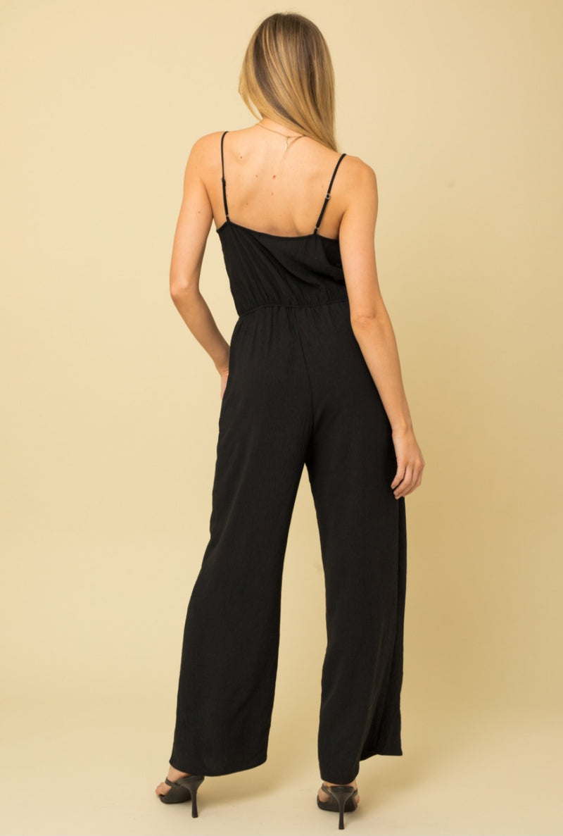 Black Spaghetti Strap Jumpsuit