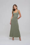 Olive Ribbed Maxi