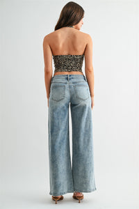 Mica Side Panel Denim
