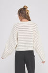 Cream Chenille Crop
