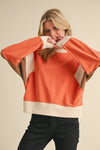 Rust Colorblock Dolman