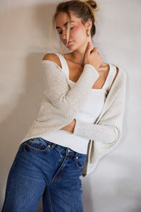 Natural Dolman Cardigan