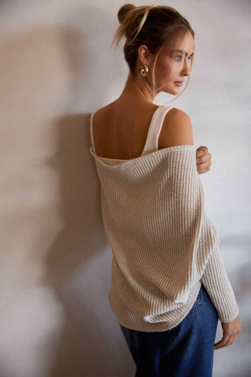 Natural Dolman Cardigan