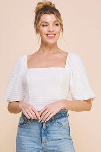 White Smocked Bodycon