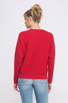 Red Herringbone Sweater