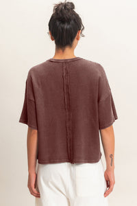 Brown Mineral Wash Waffle