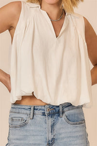 White Bubble Top