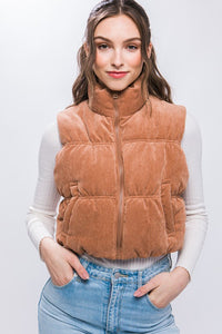 Camel Corduroy Vest