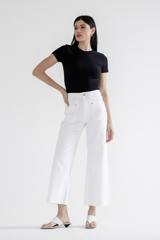 Mica White Wide Leg