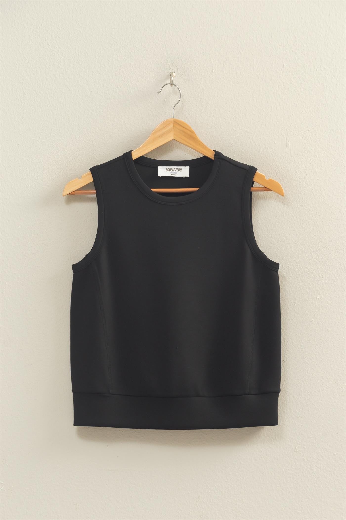 Black Sleeveless Scuba