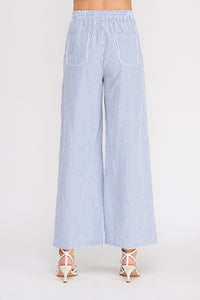 Blue Stripe Woven Pant