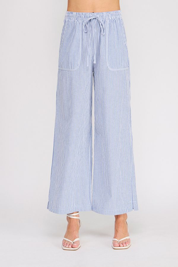 Blue Stripe Woven Pant