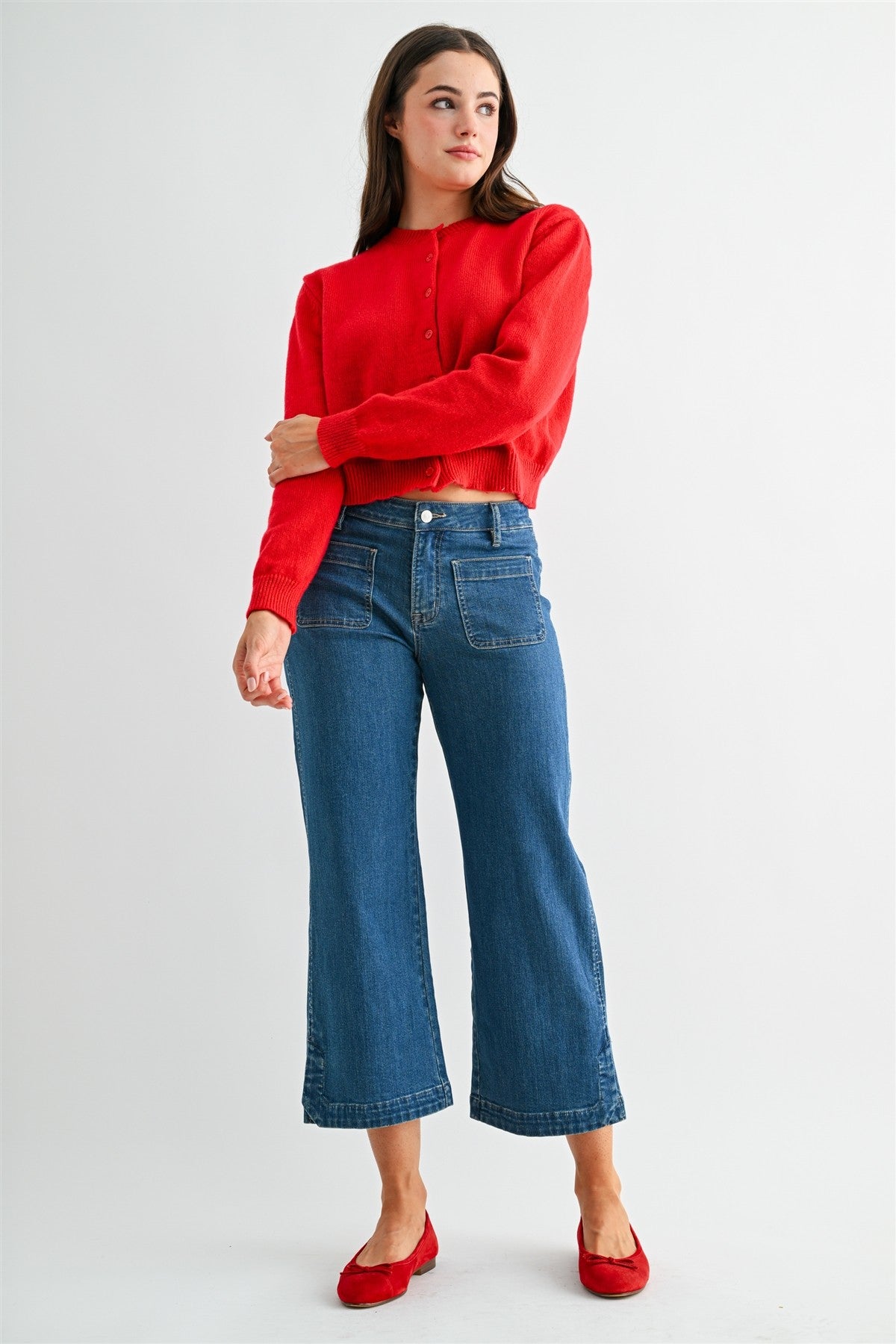 Mica Crop Patch Pocket