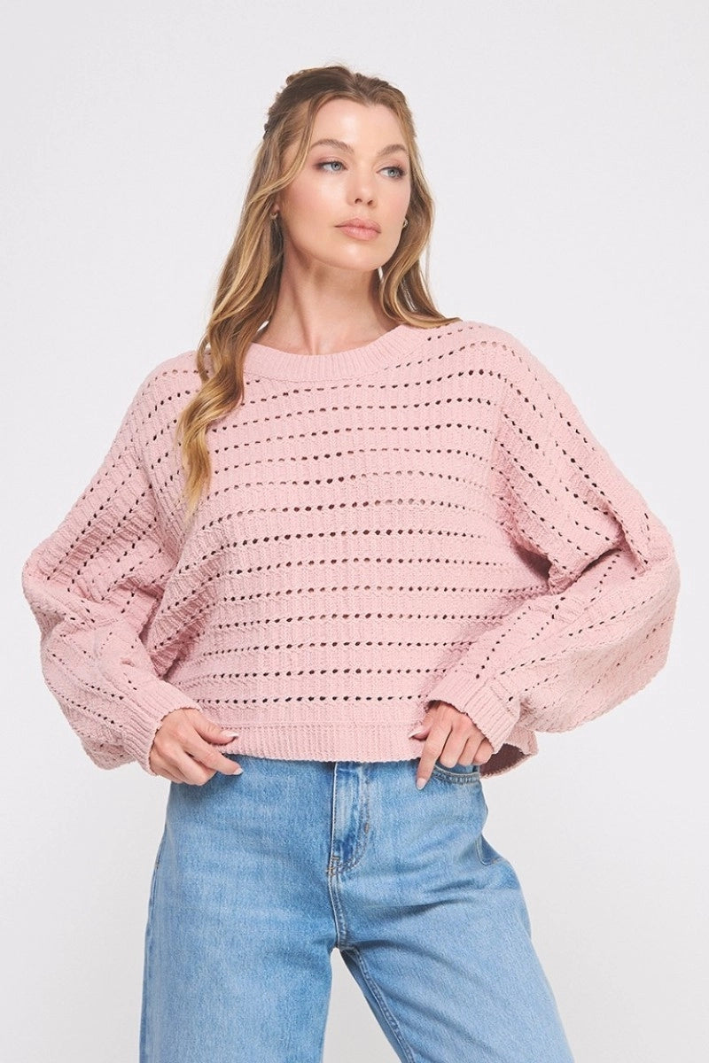 Rose Chenille Sweater