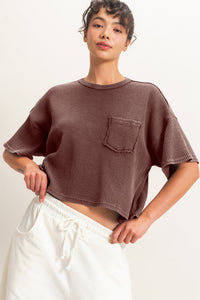 Brown Mineral Wash Waffle