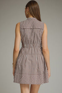 Chocolate Gingham Dress