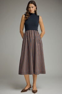 Navy Timeless Stripe Dress