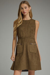 Fall in Suede Dress