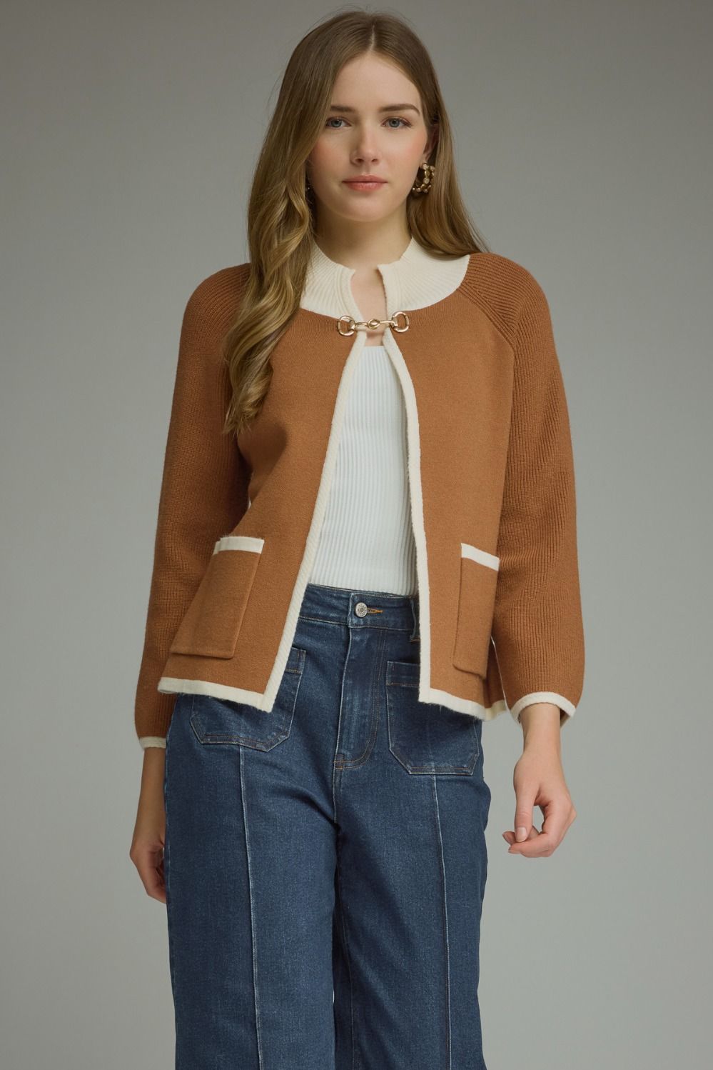 Caramel Classic Cardigan