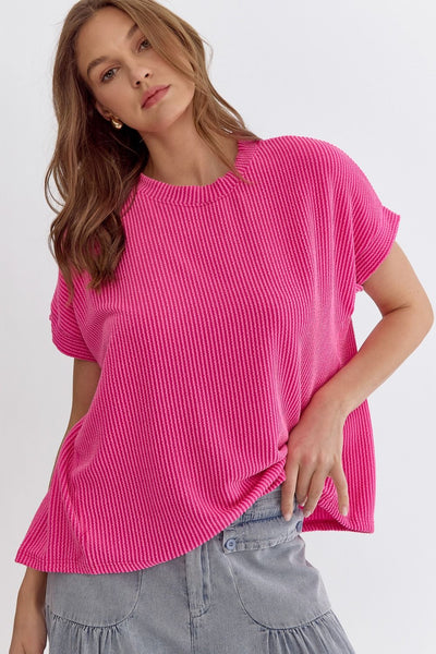 Ribbed S/S Top
