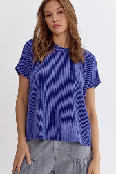 Ribbed S/S Top