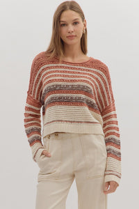 Brick Stripe Knit Sweater