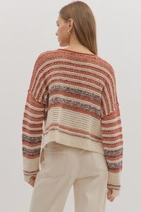 Brick Stripe Knit Sweater