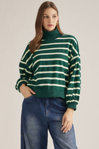 Hunter Stripe Mock