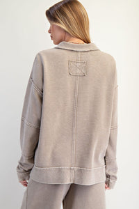 Mocha Textured Pullover