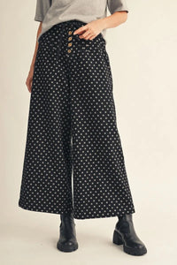 Black Polka Dot Pant