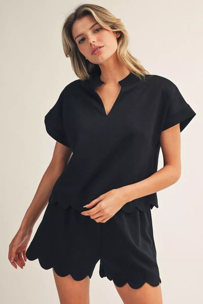 Black Scallop Set