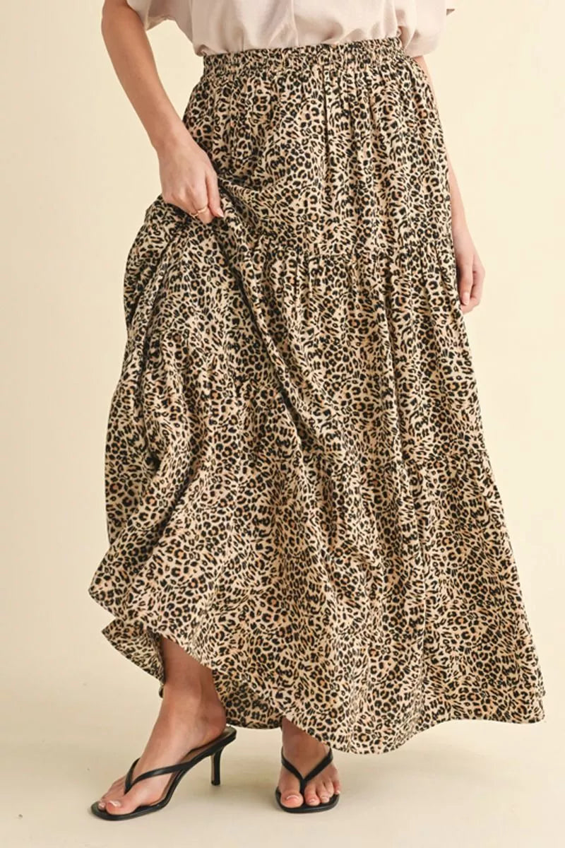 Leopard Maxi Skirt