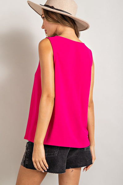 Pink V Sleeveless