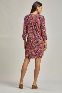 Teal Print Scarlett Dress