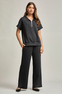 Black Zip-Up Set