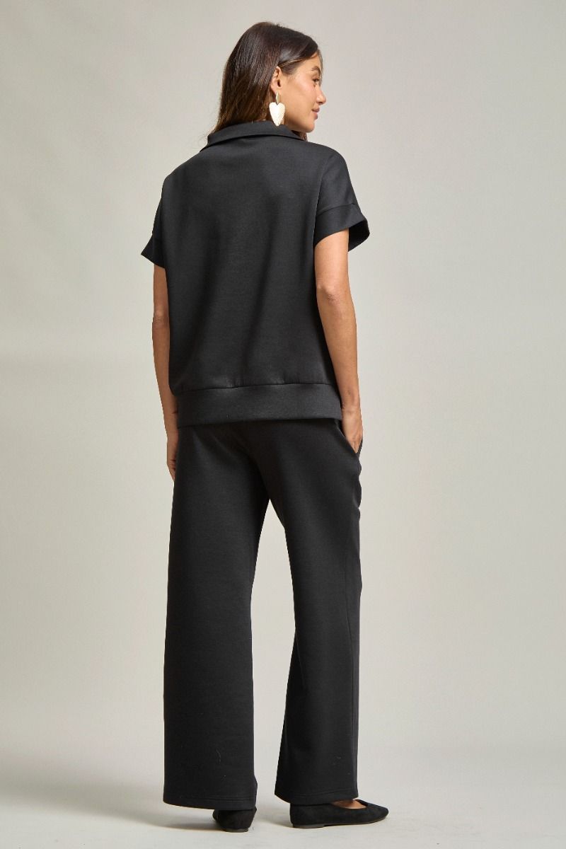Black Zip-Up Set