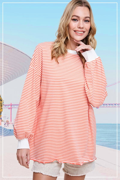 Oversized Stripe Tee