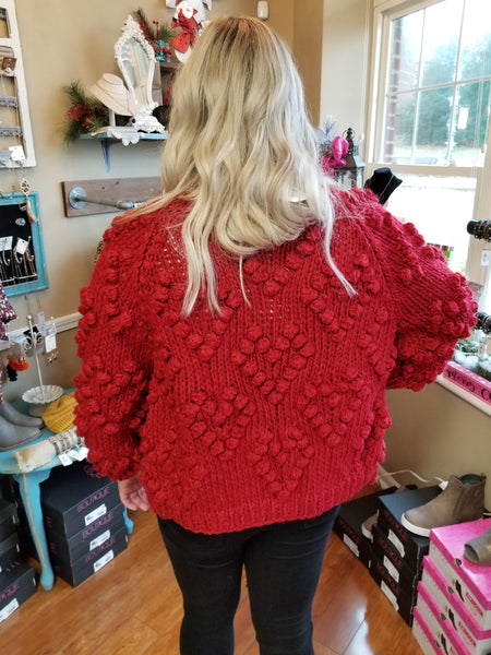 Heart Cable Knit Swaater