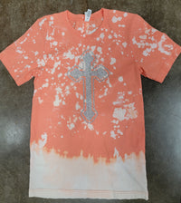 Coral cross tee