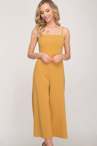 Mustard Culotte Jumpsuit