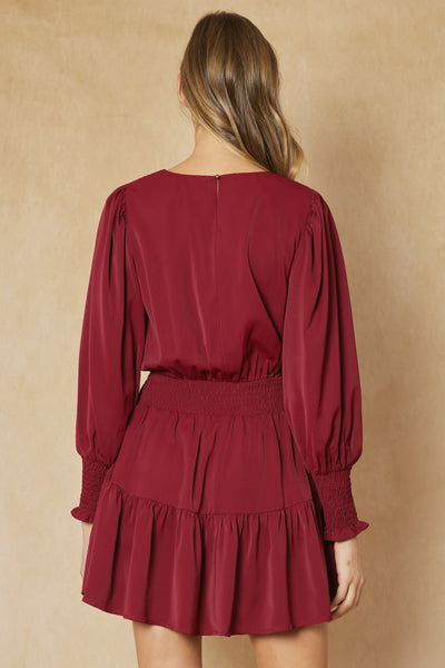 Ruby Satin Mini Dress